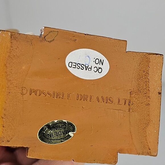 Vintage Possible Dreams Elf Figurine With Christmas Lights Red Hat Clothtique - Picture 5 of 8